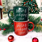 Santa is Judging Mug Gia Roma