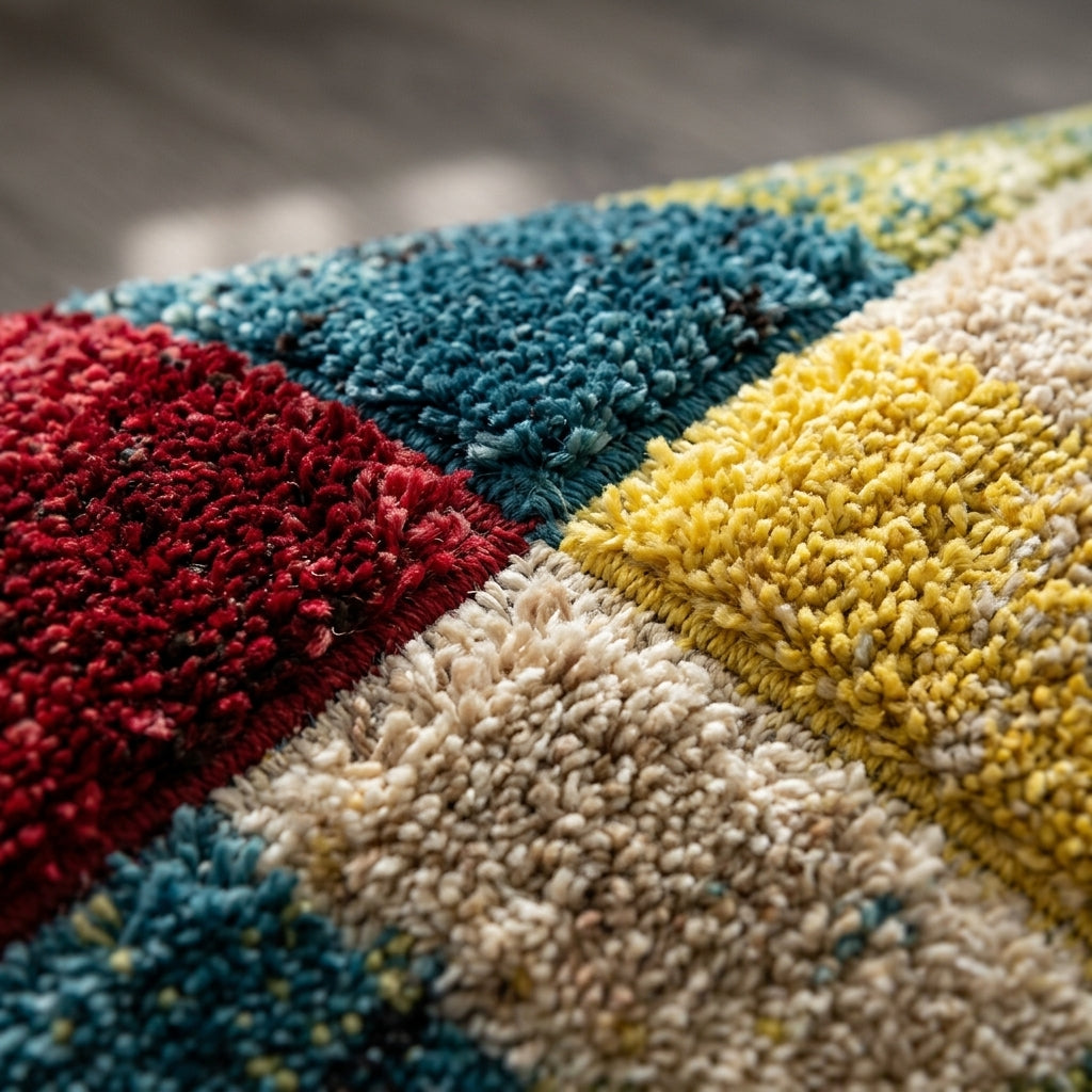 Modern Geometric Plush Ultra-Soft Multi-Use Rug