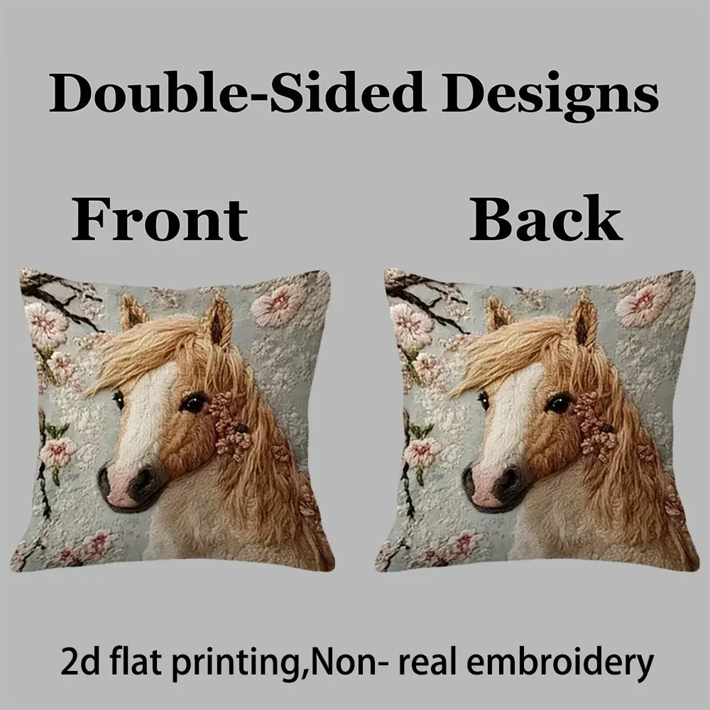 Pillow Cover - Dutch Horse Polyester 45cm