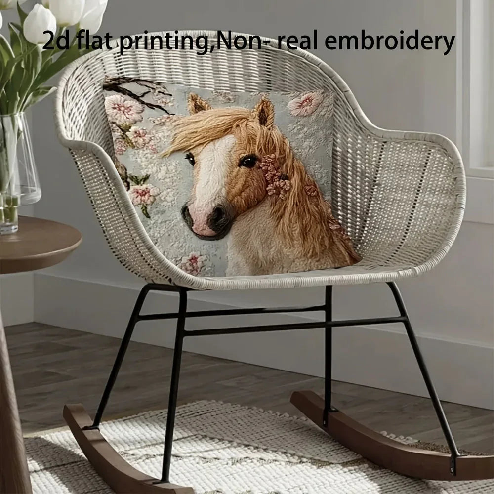 Pillow Cover - Dutch Horse Polyester 45cm