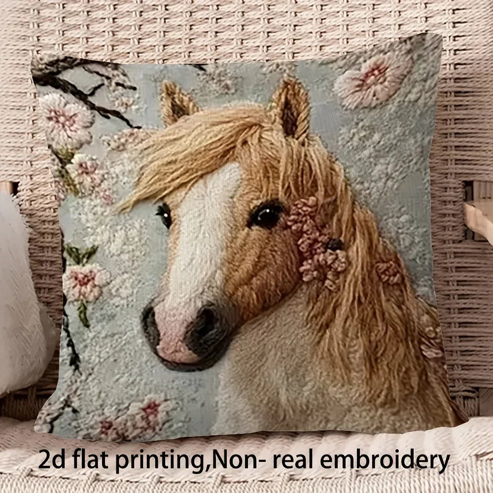 Pillow Cover - Dutch Horse Polyester 45cm