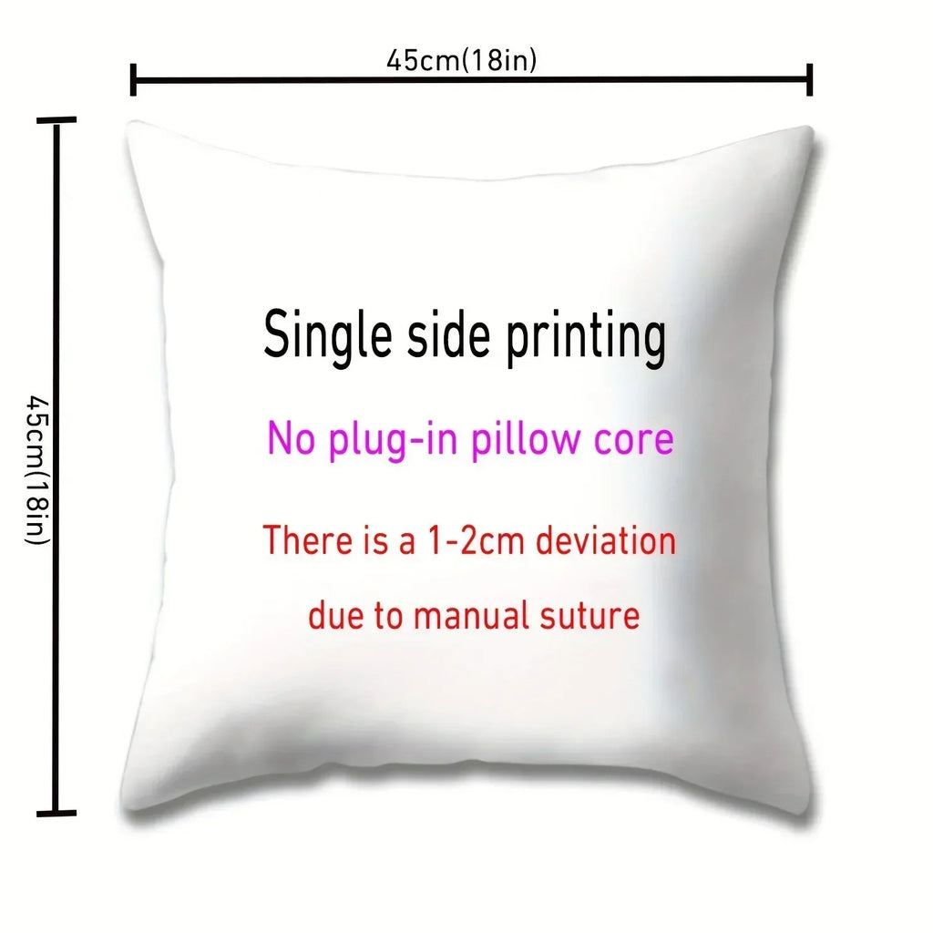 Pillow Cover - Soft Pink Polyester 45x45cm