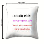 Pillow Cover - Soft Pink Polyester 45x45cm
