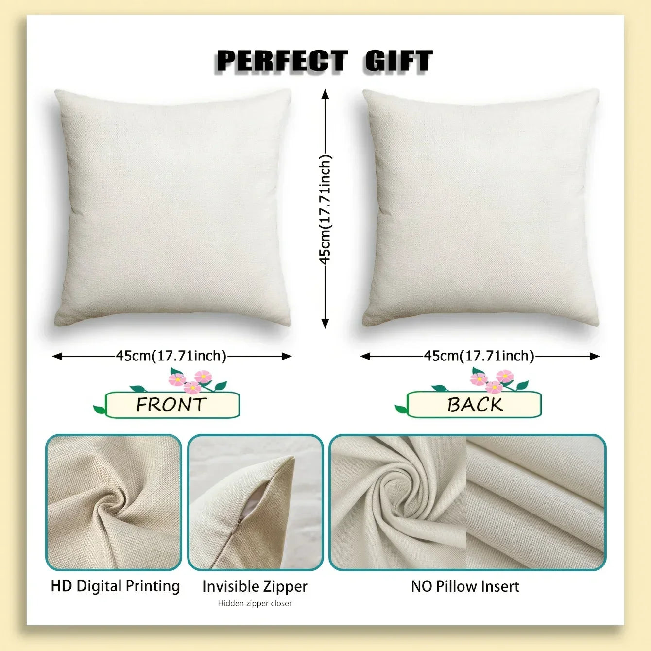 Pillow Covers - Vintage Polyester 18x18