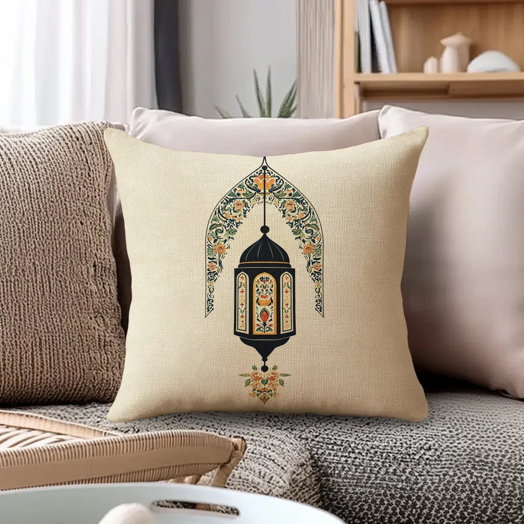 Pillow Covers - Zippered Cotton Beige