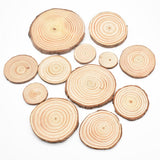 Natural Pine Round Wood Circles with Tree Bark Coasters House Of Avana