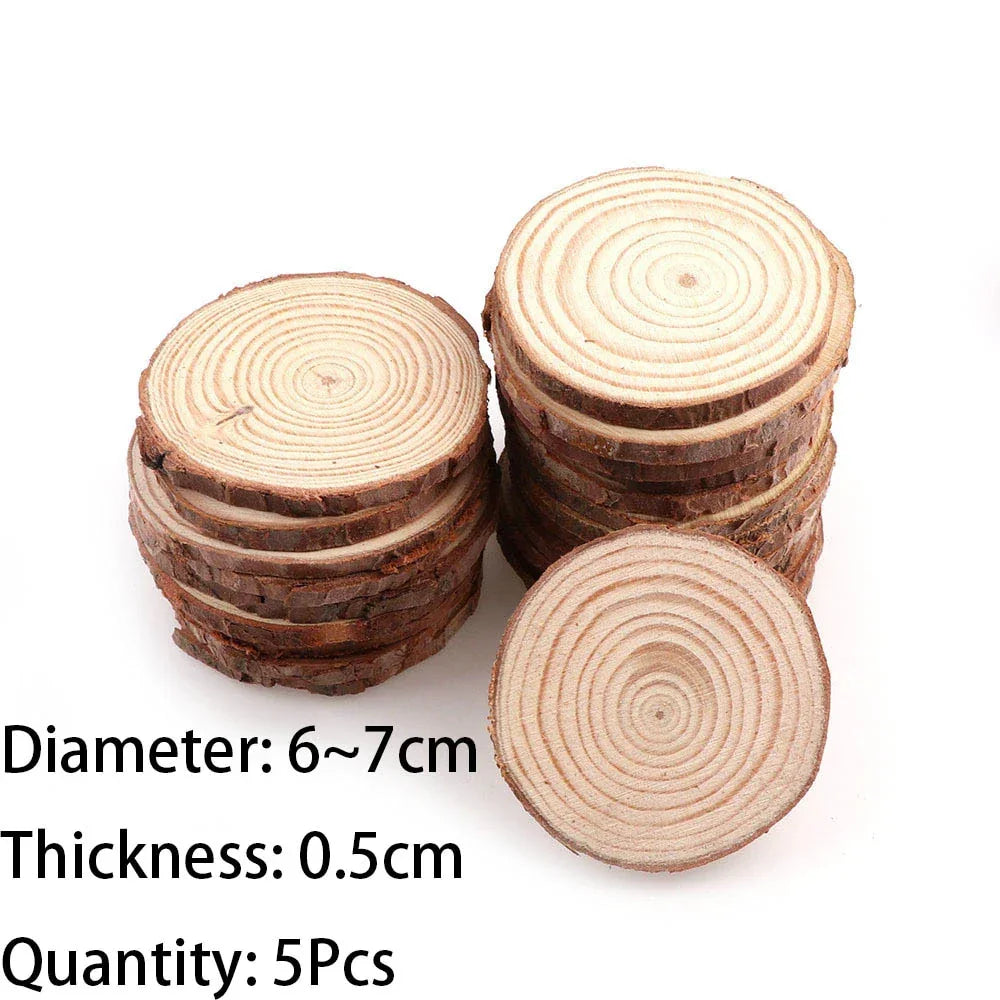 DIY Crafts Natural Pine Wood Slices - House Of Avana