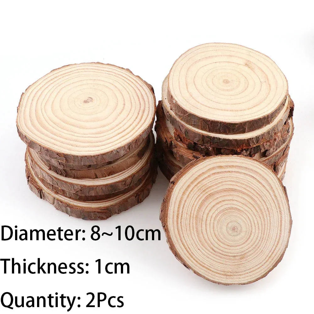 DIY Crafts Natural Pine Wood Slices - House Of Avana