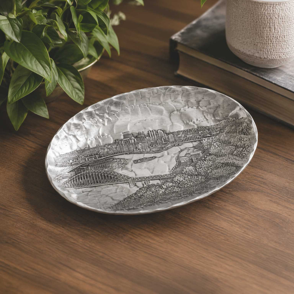 Pittsburgh Skyline Small Oval Dish