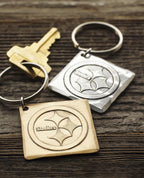Pittsburgh Steelers Logo Key Chain (Bronze)
