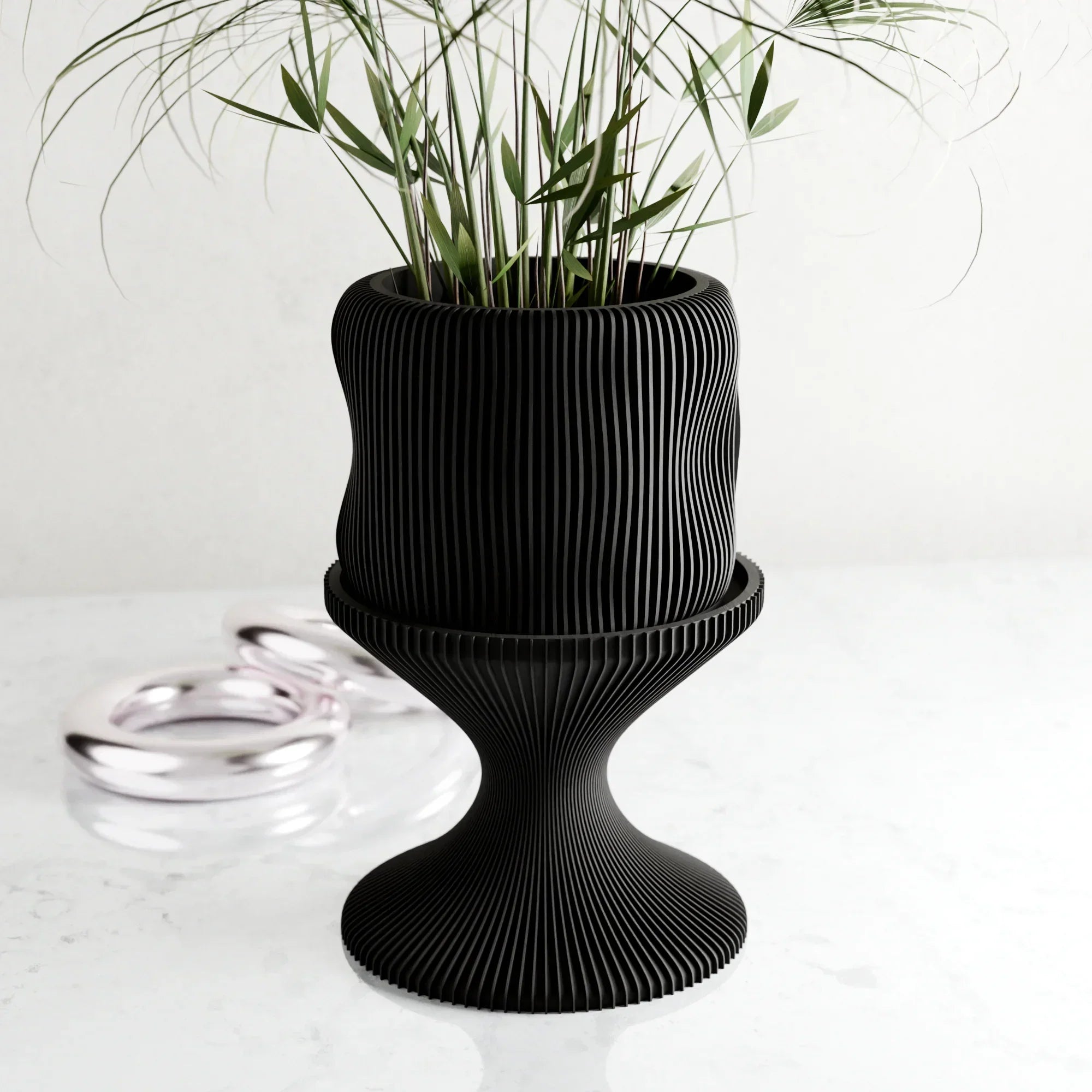 Plant Stand - Chalice, top view - House Of Avana