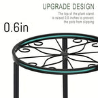 Metal Plant Stands, S Black Iron Planter Holders, Rustproof, Supports Up to 110lb, lifestyle image - House Of Avana [[SKU:HOA-PLN-002]]