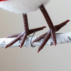 1pc Cute Plush Little Bird Decoration with Red Santa Hat & Fluffy White Plumage - Christmas Tree Ornament, Holiday Home Decor for Thanksgiving, New Year, Birthday Party, Creative Gift (No Batteries Needed), Outdoor Christmas House Of Avana