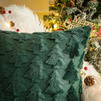 2pcs Large 45.72x45.72 cm Luxury Plush Christmas Pillow Covers - Green/Red/White/Golden Lace-Like Snowflake & Star Patterns, Soft Zippered Cushion Cases for Sofa Bed, Retro Holiday Decor (Golden/Green/White) - Hand Wash Only, House Of Avana