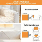 Plush Nordic Sofa Slipcover | non slip couch cover for dogs topspet