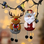 [Christmas Decor Set] Festive Christmas Decor Set - Santa, Snowman, Reindeer & Bear Ornaments for Tree and Home - Durable Polyester Hanging Decorations for Holiday Parties House Of Avana