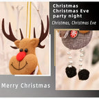 [Christmas Decor Set] Festive Christmas Decor Set - Santa, Snowman, Reindeer & Bear Ornaments for Tree and Home - Durable Polyester Hanging Decorations for Holiday Parties House Of Avana