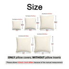 4pcs Christmas Pillow Covers, Faux Embroidery, 17.72x 17.72-Inch Polyester Fabric Modern Style Zipper Closure Machine Washable Holiday Santa Snowman Reindeer Gnome Apple Design for Home and Office Decor Couch Pad Cover House Of Avana
