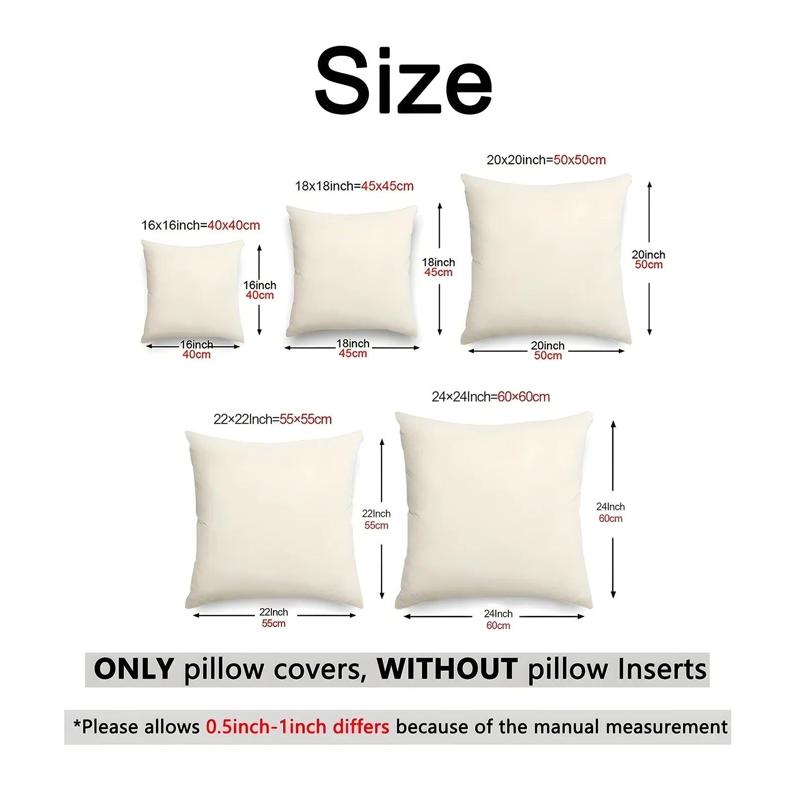4pcs Christmas Pillow Covers, Faux Embroidery, 17.72x 17.72-Inch Polyester Fabric Modern Style Zipper Closure Machine Washable Holiday Santa Snowman Reindeer Gnome Apple Design for Home and Office Decor Couch Pad Cover House Of Avana