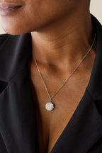 Daffodil Stud Earrings & Protea Floral Necklace Bundle Kanju Interiors