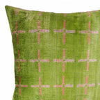 Positive Silk Velvet Ikat Pillow Cover X 20, side view - House Of Avana