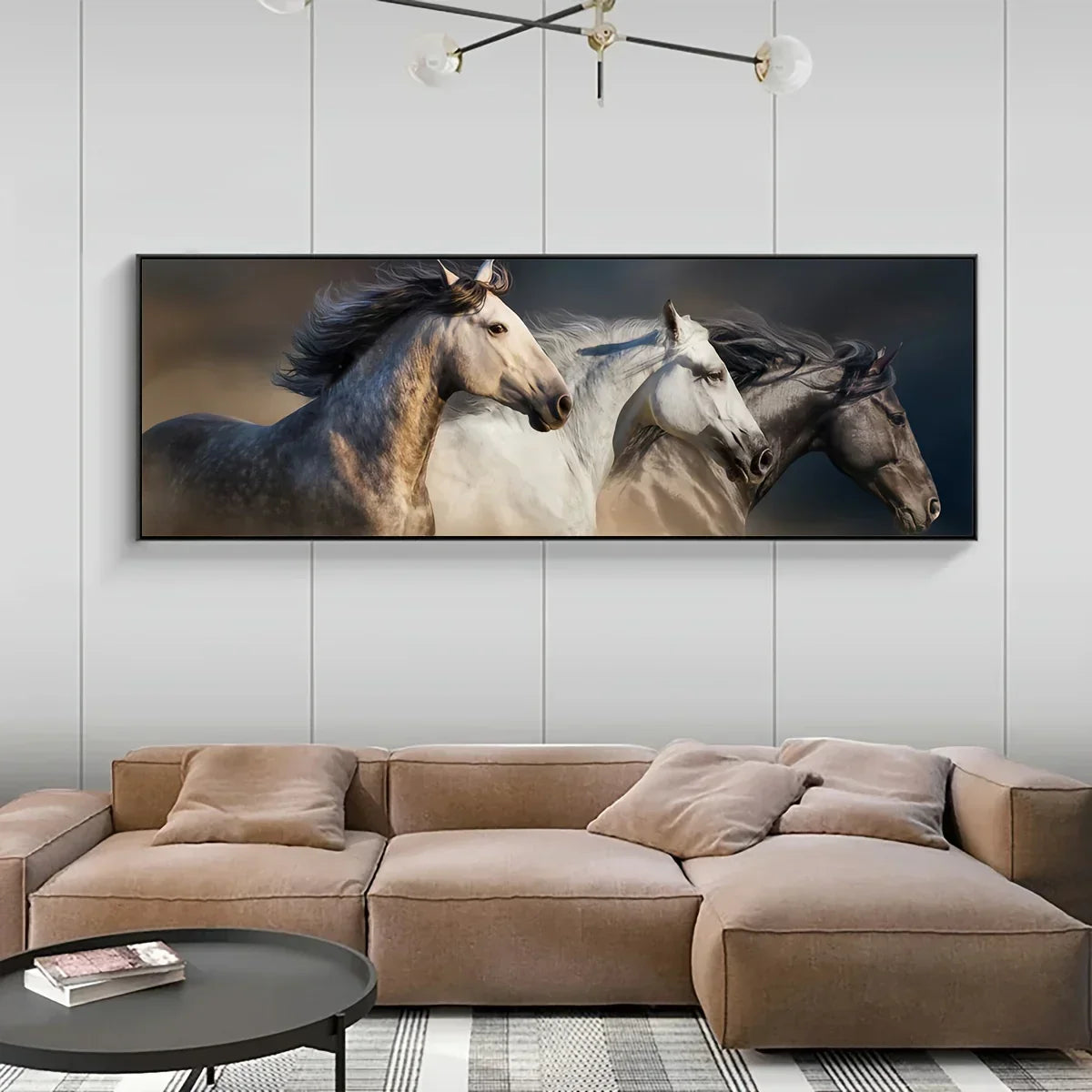 Unframed Canvas Poster, Modern Art, Running Horse Poster, for Bedroom Living Room Corridor, Wall Art,... - House Of Avana