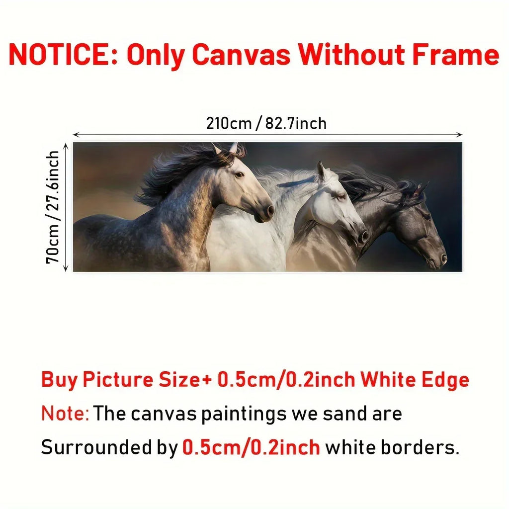 Unframed Canvas Poster, Modern Art, Running Horse Poster, for Bedroom Living Room Corridor, Wall Art,... - House Of Avana