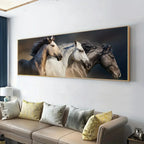 Unframed Canvas Poster, Modern Art, Running Horse Poster, for Bedroom Living Room Corridor, Wall Art,... - House Of Avana