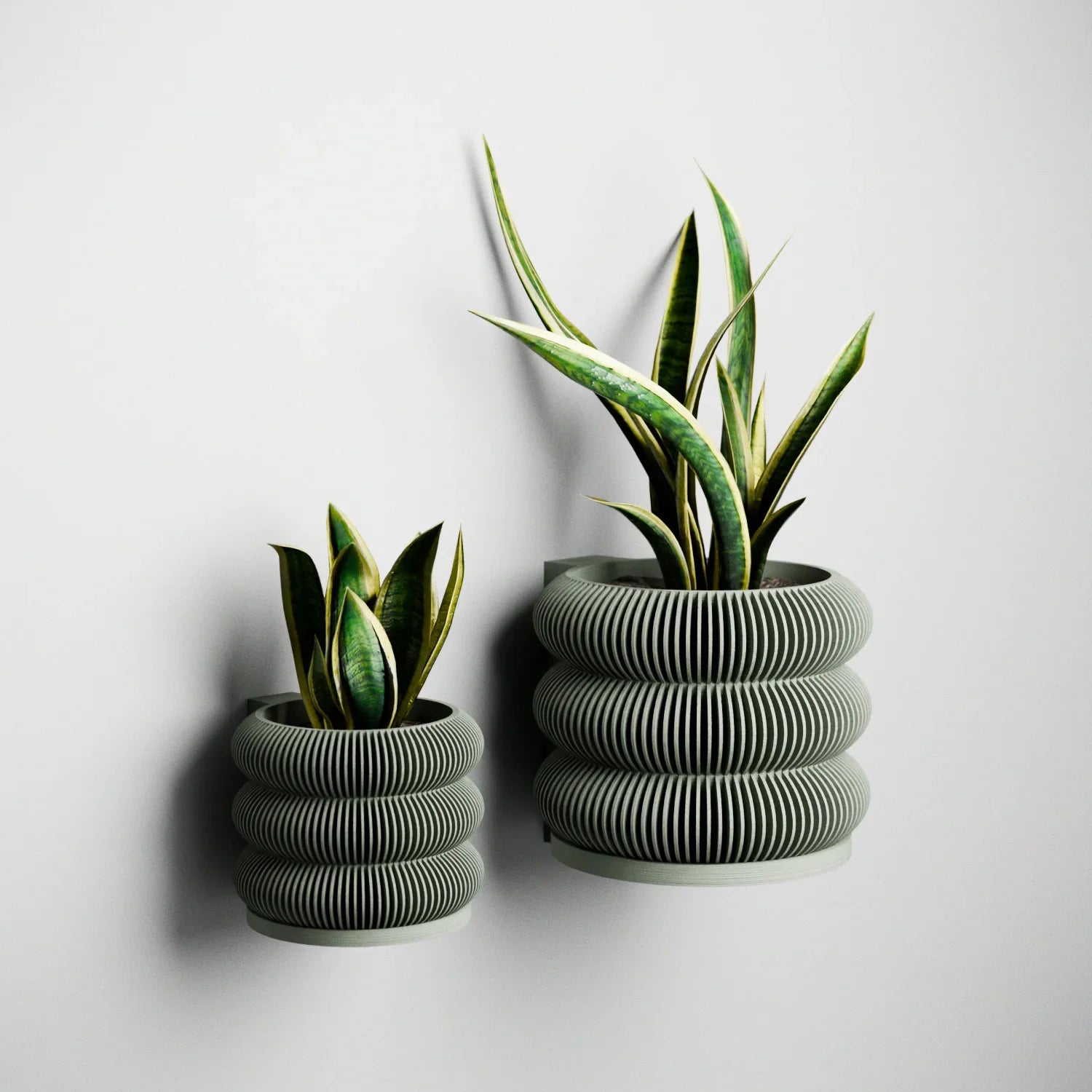Wall Planter - Triple BUBBLES Modernized Pottery