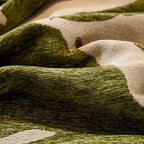 Premium Chenille Fabric Dark Green Couch Cover - All-Season Protector topspet