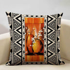 African Painting Printed Cushion Cover - House Of Avana