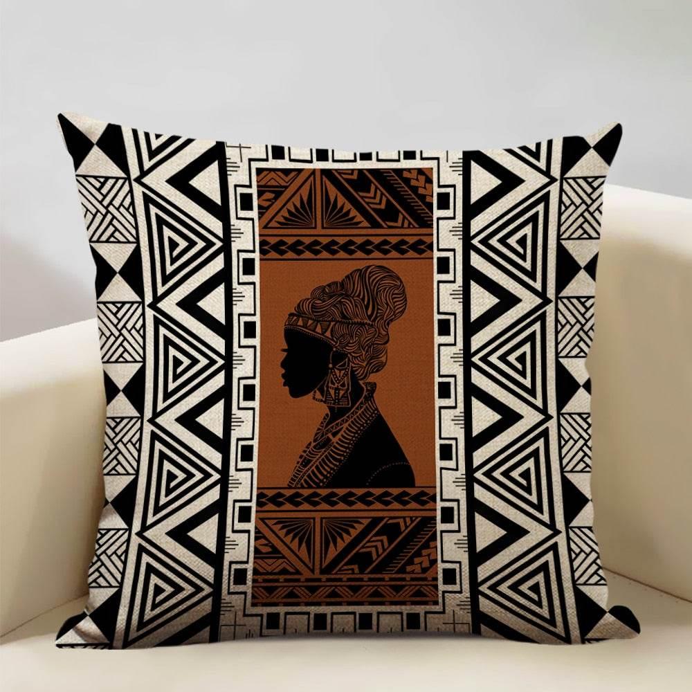 African Painting Printed Cushion Cover - House Of Avana