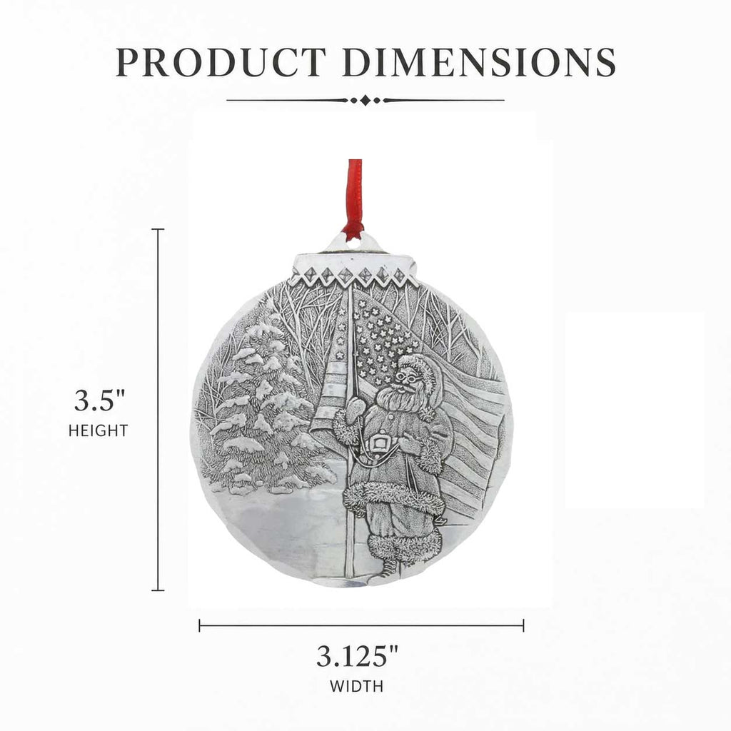 Patriotic Santa Ornament