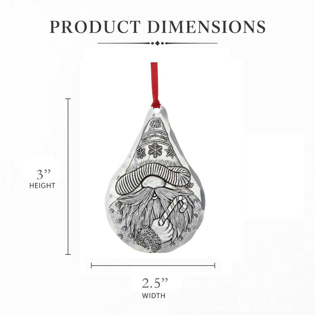 Candy Cane Gnome Ornament