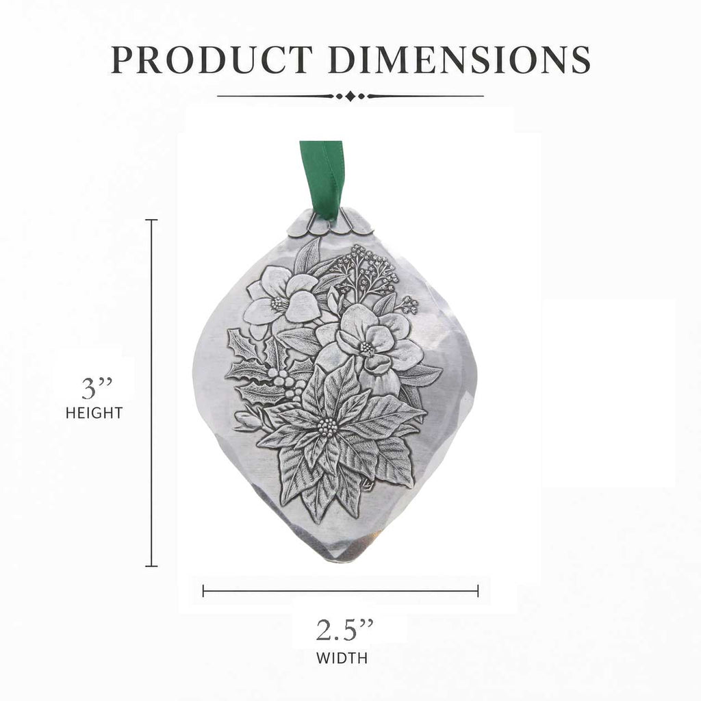 Poinsettia Bulb Ornament