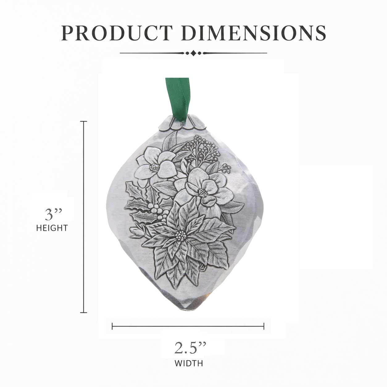 Poinsettia Bulb Ornament
