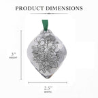 Christmas Botanicals Ornament Set- Mixed Metal