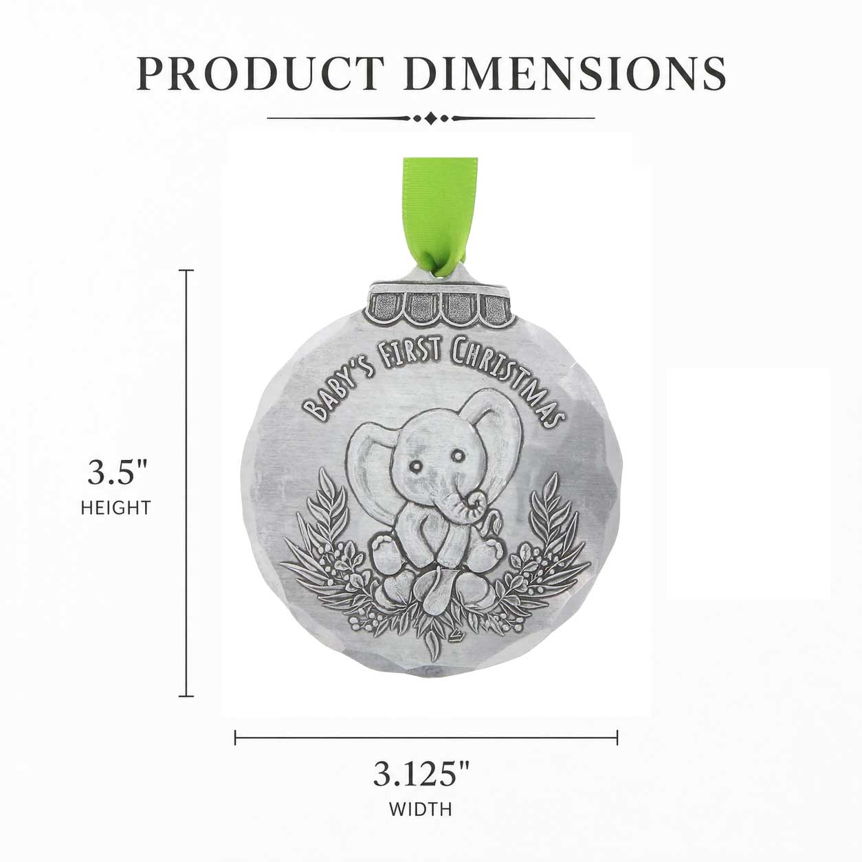 Baby's First Christmas Elephant Ornament