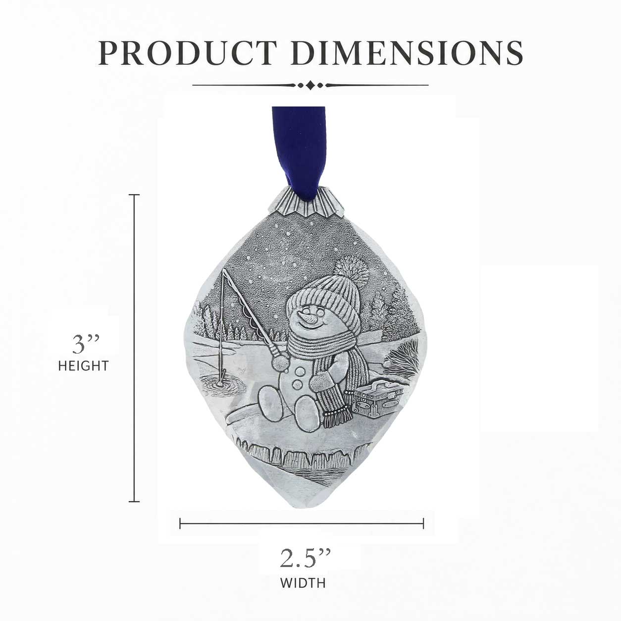 Frosty Fisherman Ornament