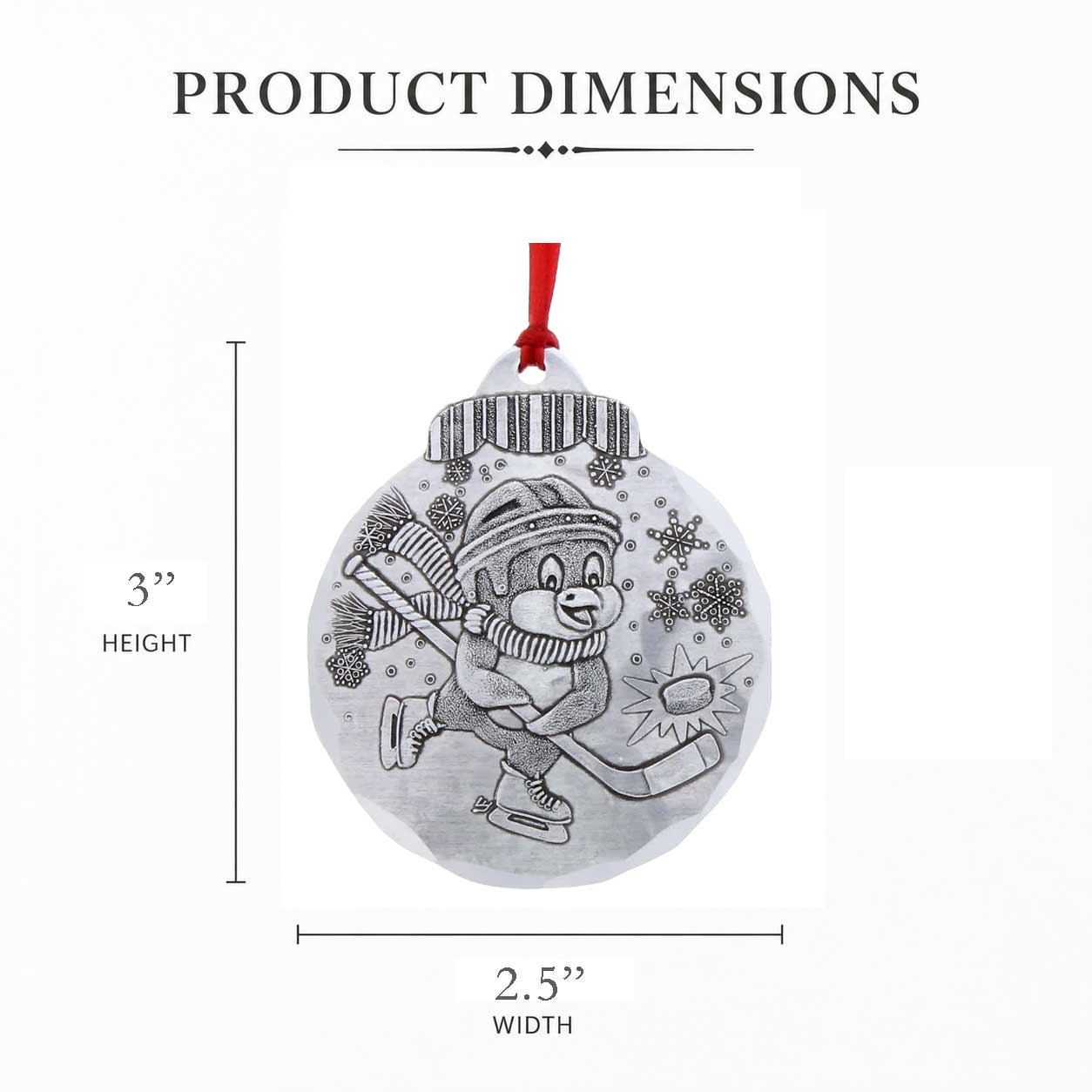Hockey Penguin Ornament