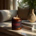 Proud Member of the Hellfire Club | Soy Wax Scented Candle, side view - House Of Avana