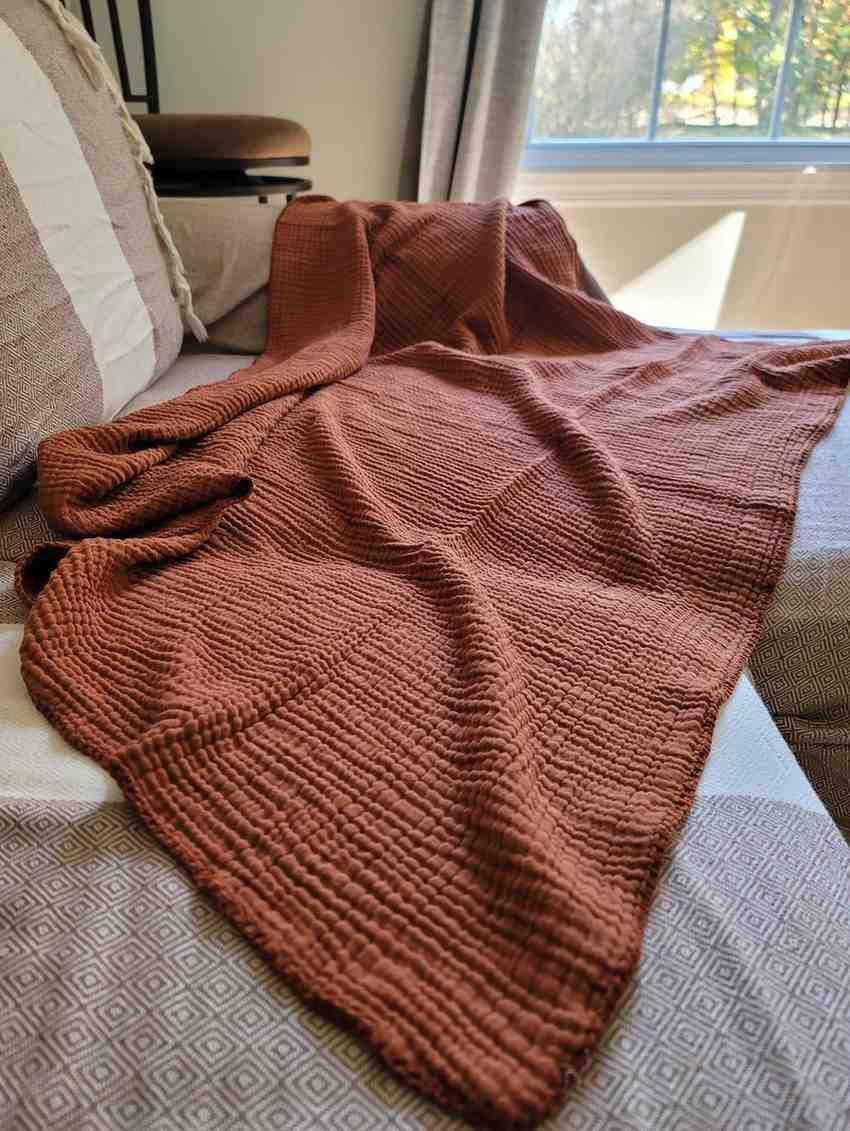 Quilted 4 Layers Muslin Blanket
