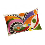 Ra Silk Velvet Ikat Throw Pillow Cover, 16 x 24