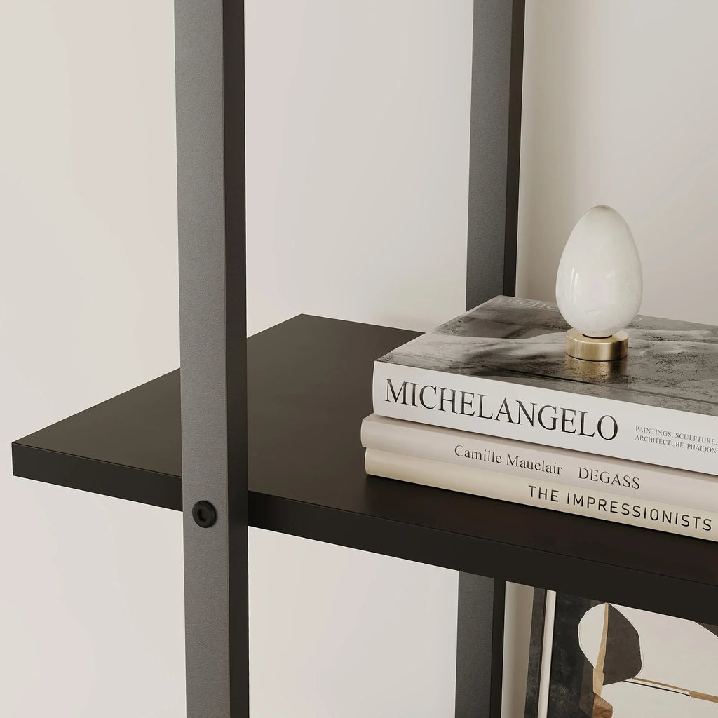 5 Tier Tall Bookshelf with Open Display Shelves, Inch Rattan Classical Book Shelf with Storage, Open... - House Of Avana [[SKU:HOA-BOK-005]]