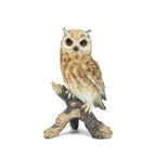 Realistic Garden Owl Statue - Resin Outdoor Yard Decor with Lifelike Brown and White Feathers, Ideal for Bird Lovers & Nature Enthusiasts, Perfect Father'S Day Gift, Garden Decoration | Lifelike Owl Statue | Detailed Feather House Of Avana [[SKU:HOA-GSC-400]]