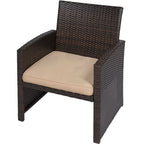 Rectangle 59 x 31-inch Solid Wood Patio Dining Table with Center Umbrella Hole