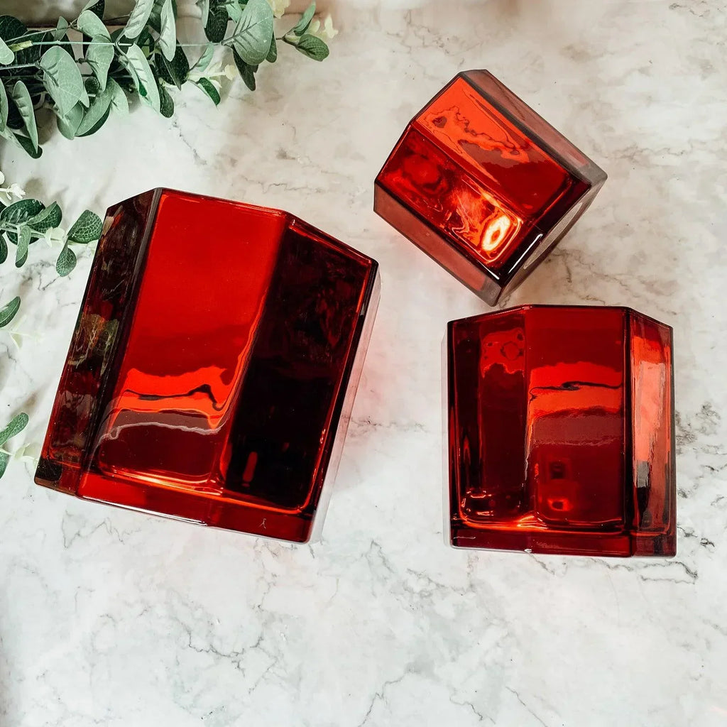 Red Candle Vase Gia Roma