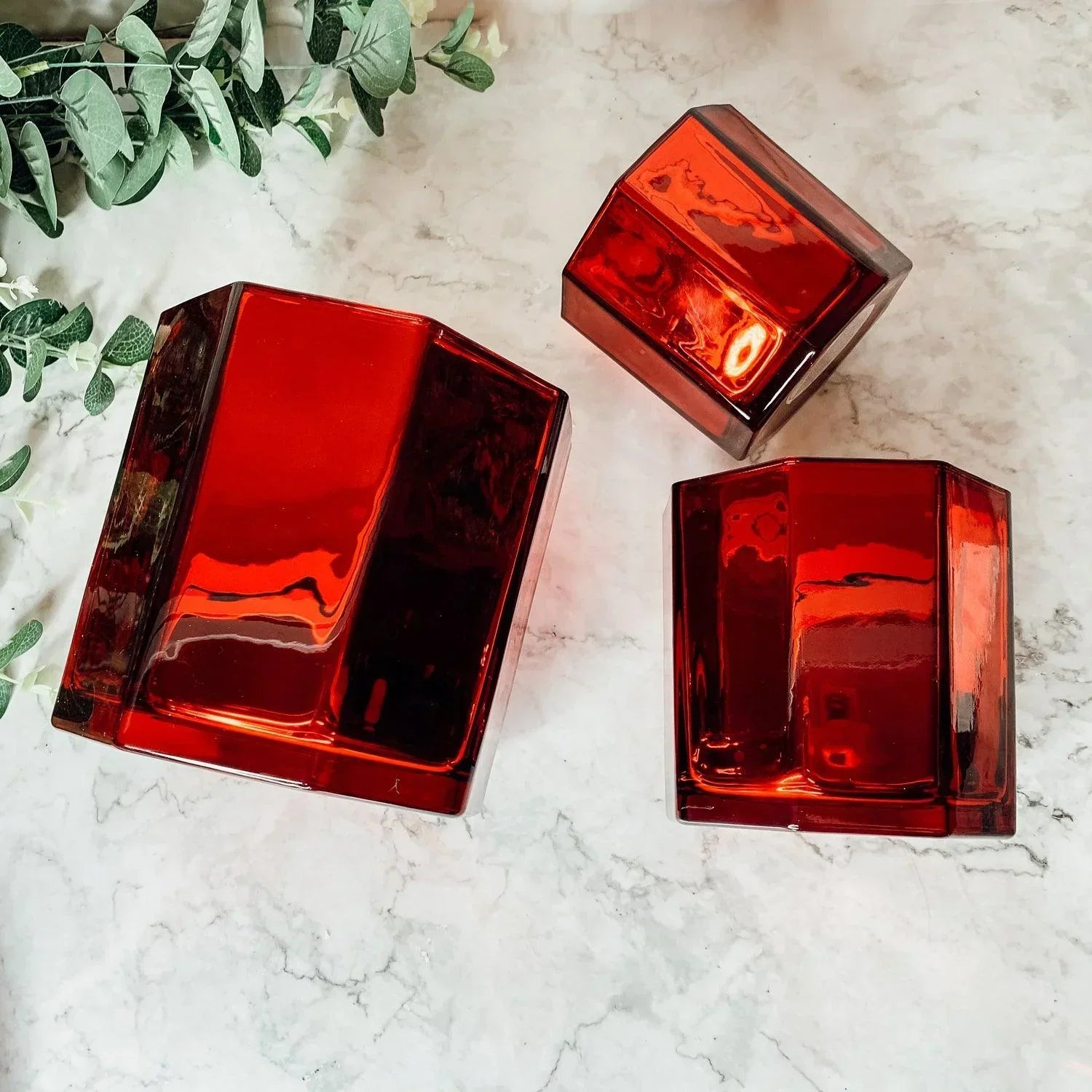Red Candle Vase Gia Roma