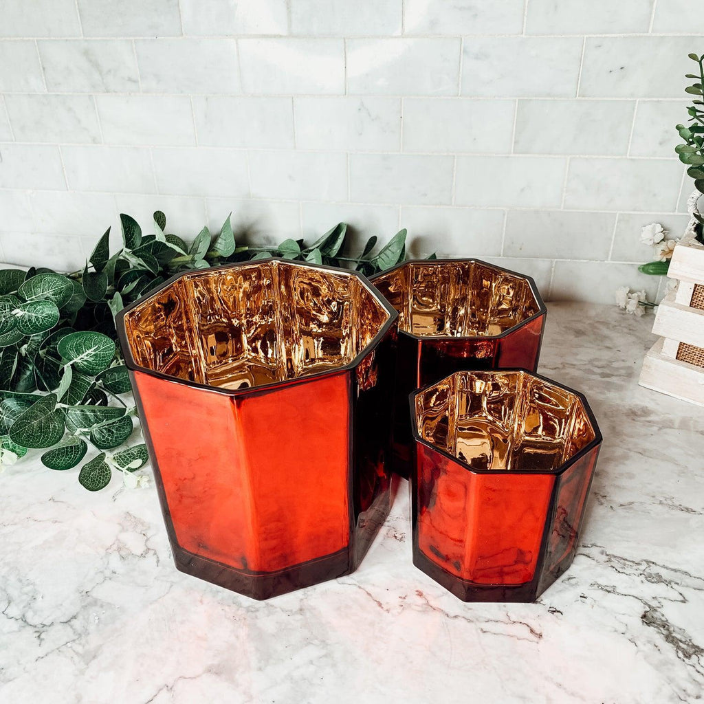 Red Candle Vase Gia Roma