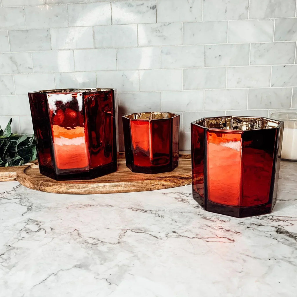 Red Candle Vase Gia Roma